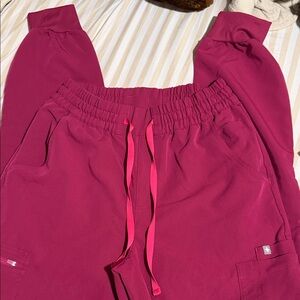Figs Magenta Jogger Pants